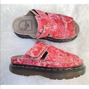 Vintage 90’s Y2K Dr. Martens Made England Chunky Butterfly Sandals Slides *Flaw
